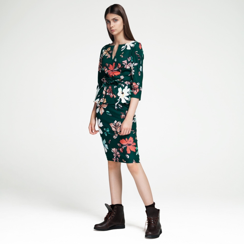 Skirt "Charm" green jersey