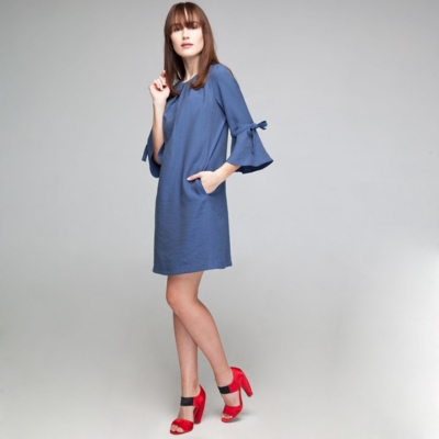 Dress "ABIGAIL" indigo