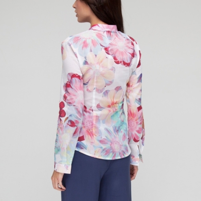 Blouse "Lucera" pink flowers