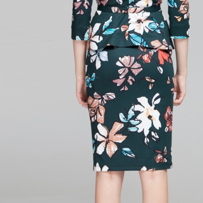 Skirt "Charm" green jersey